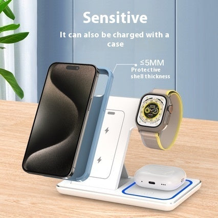 3 In 1 LED Fast Wireless Charging Station
