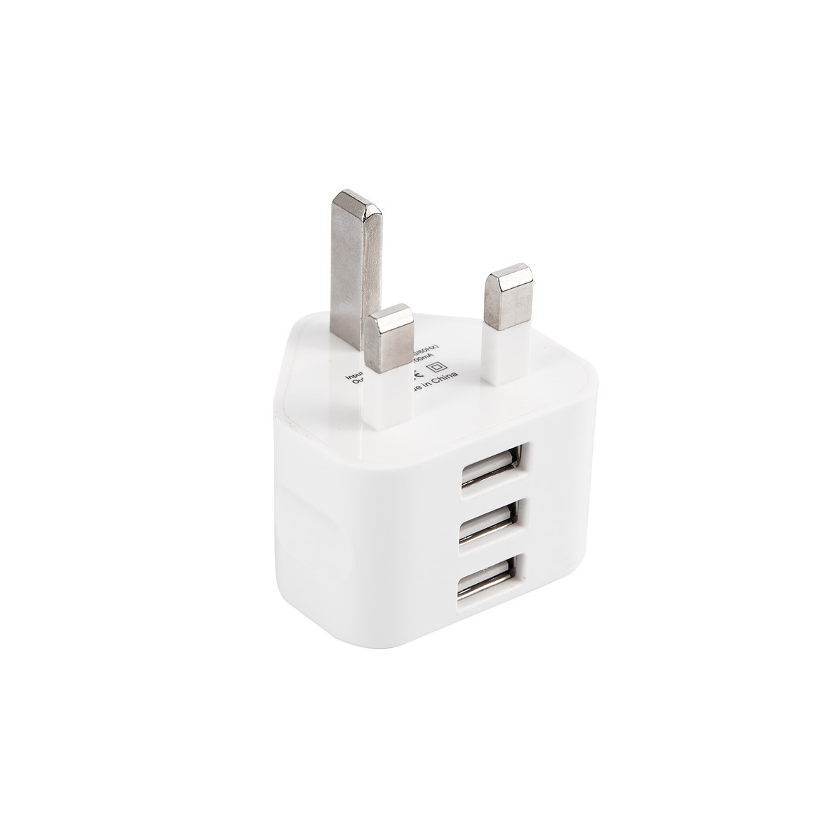 Triple USB Plug for UK Socket