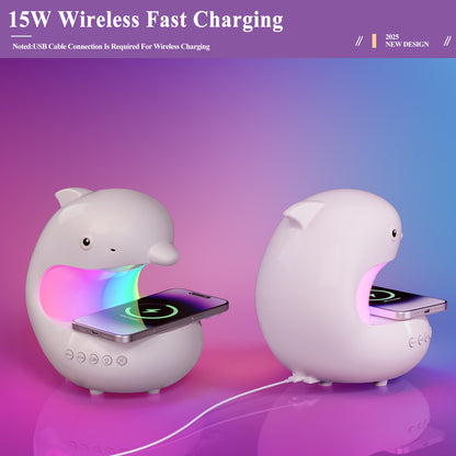 Dolphin Wireless Charging Lamp