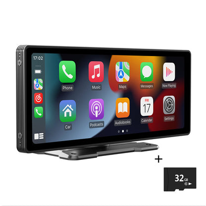 10.26" Portable CarPlay & Android Display – Wireless Touchscreen Car Stereo with Bluetooth, GPS & AUX