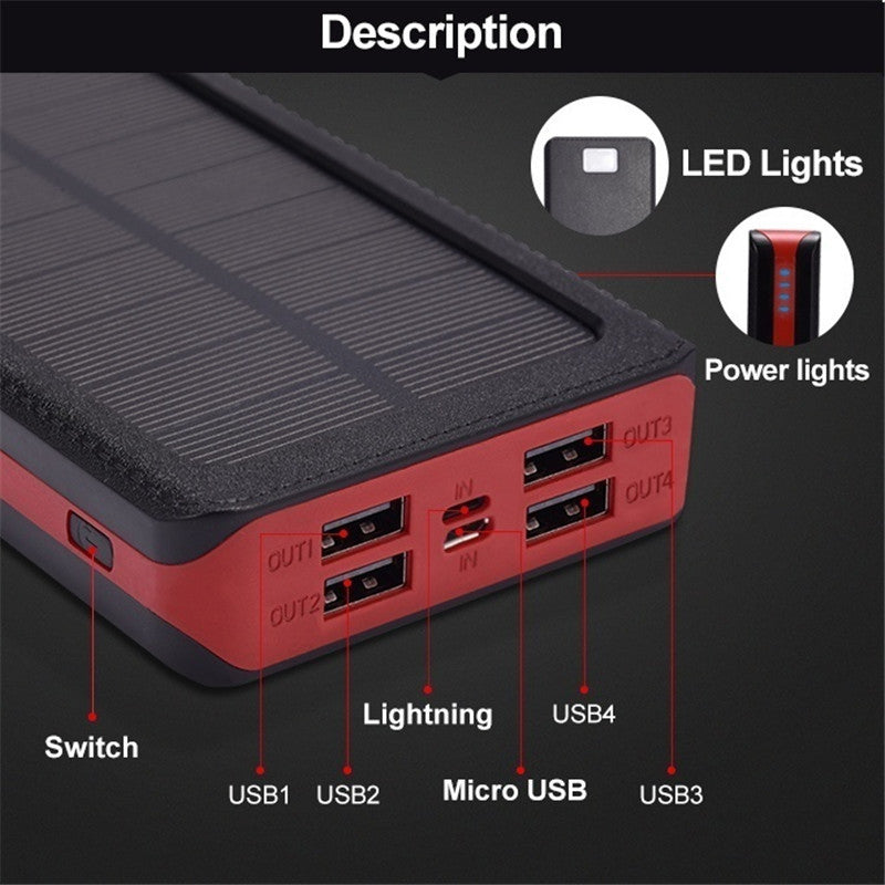 30Ah Power Bank With Solar