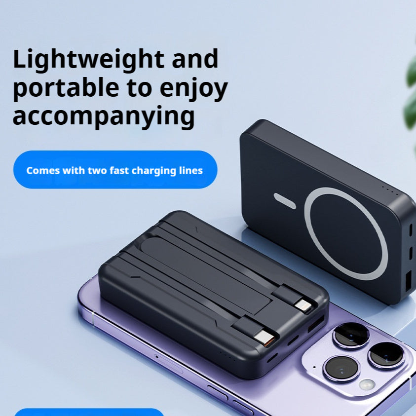 10Ah Power Bank With Wireless Charging and Cables